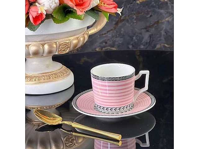 Кофейный набор Laura Rose на 6 персон 12 предметов Lenardi