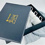 Чайный набор на 6 персон 12 предметов 280 мл Ice tree Lenardi черный