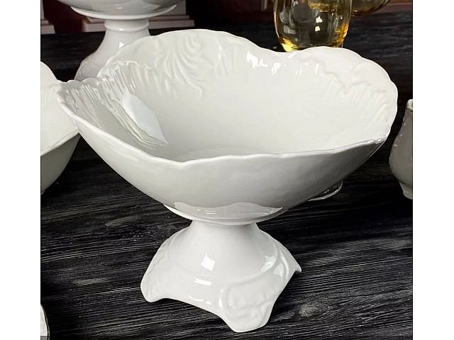 Фруктовница 20 см на ножке Аврора Lenardi