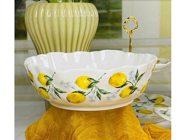 Салатник 23 см Лимоны Lenardi