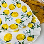 Набор из 2 овальных блюд 35,5 см Лимоны Lenardi