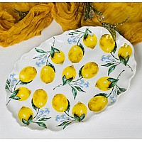 Набор из 2 овальных блюд 35,5 см Лимоны Lenardi
