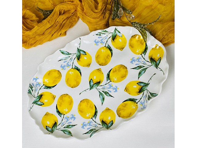 Набор из 2 овальных блюд 35,5 см Лимоны Lenardi