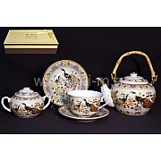 Чайный сервиз Золотой павлин Lenardi на 6 персон