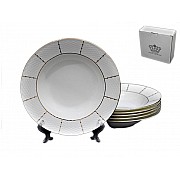 Набор глубоких тарелок 23 см Lenardi Президентский 6 штук