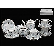 Чайный сервиз Райская птица Lenardi 0,2 л на 6 персон