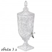 Лимонадник с краном Lenardi Glass 3 л
