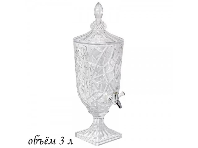 Лимонадник с краном Lenardi Glass 3 л