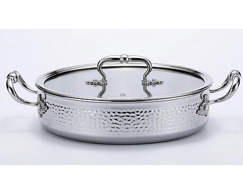Сотейник с крышкой 32 см 6 л Emboss Lenardi