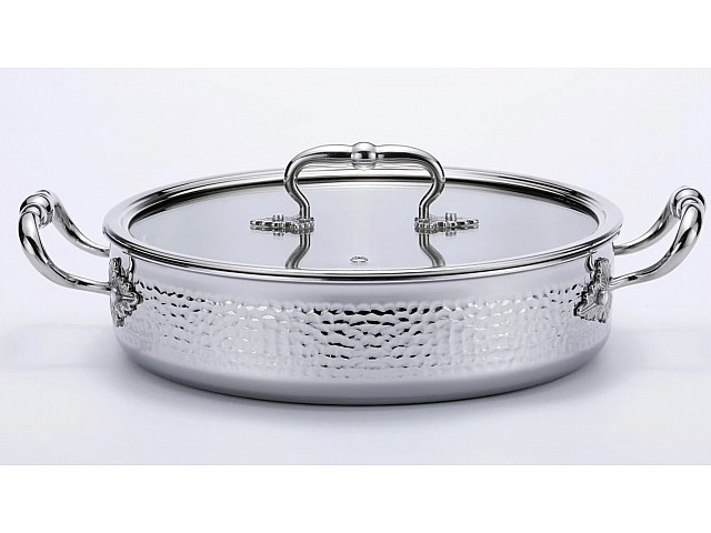 Сотейник с крышкой 32 см 6 л Emboss Lenardi