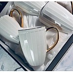 Набор из 6 кружек 350 мл Marzipan grey Lenardi
