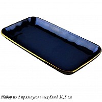 Набор из 2 прямоугольных блюд 30,5 см STORM Lenardi