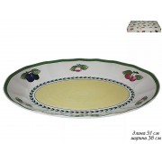 Овальное блюдо Фрукты Lenardi 51 см