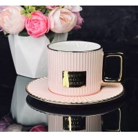 Чайный набор Lenardi Линии розовый 250 мл