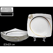 Набор из 6 тарелок 23 см Lenardi Бантик