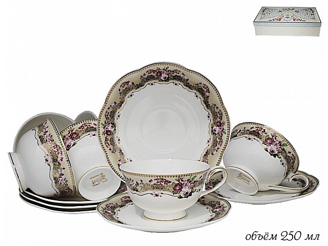 Чайный набор Селена Lenardi на 6 персон 12 предметов