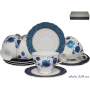 Набор чашек с блюдцами Lenardi Гжель 210 мл 12 предметов