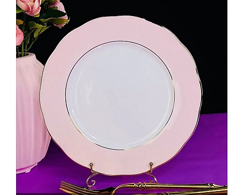 Набор 6 тарелок 27 см Pink Lenardi