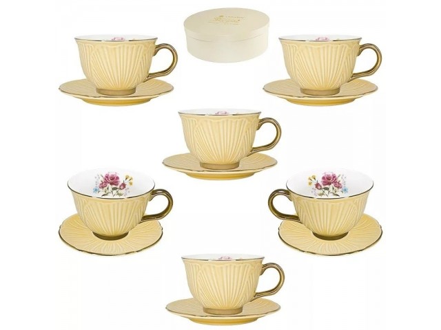 Чайный набор Lenardi Нежность бежевый 12 предметов