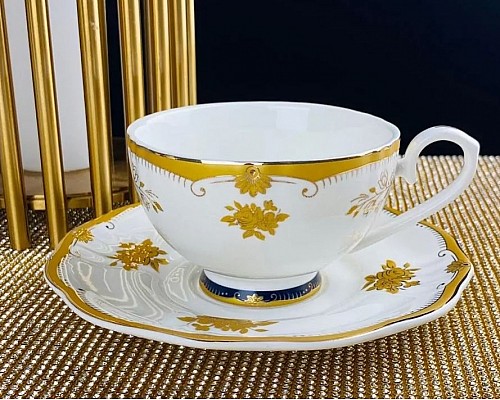 Чайный набор Golden Rose Lenardi на 6 персон 12 предметов 230 мл