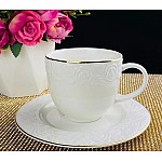 Кофейный набор Белая роза Lenardi на 6 персон 12 предметов