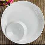 Менажница 29 см Белая роза Lenardi