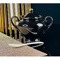 Сахарница с ложкой 300 мл Noir Lenardi