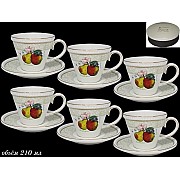 Чайный набор Lenardi Фрукты Груши 12 предметов 210 мл