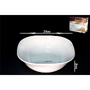Квадратный салатник 24 см Lenardi White
