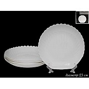 Набор 6 глубоких тарелок Lenardi Ракушка 23 см