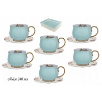 Чайный набор Нежность Lenardi голубой 12 предметов
