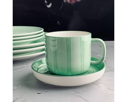 Чайный набор Lenardi Мадейра зеленый 12 предметов 250 мл