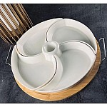 Менажница 28 см на подставке Bamboo Lenardi Менажница 28 см на подставке Bamboo Lenardi