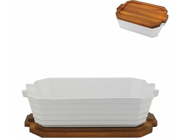 Квадратная форма-блюдо для запекания 32 см с крышкой/подставкой Stove Lenardi Квадратная форма-блюдо для запекания 32 см с крышкой/подставкой Stove Lenardi