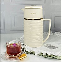 Термос 1000 мл Therm Lenardi золото бежевый