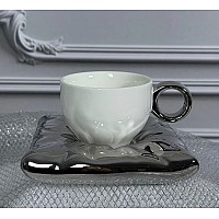 Чашка с блюдцем 220 мл Pillow Lenardi Чашка с блюдцем 220 мл Pillow Lenardi
