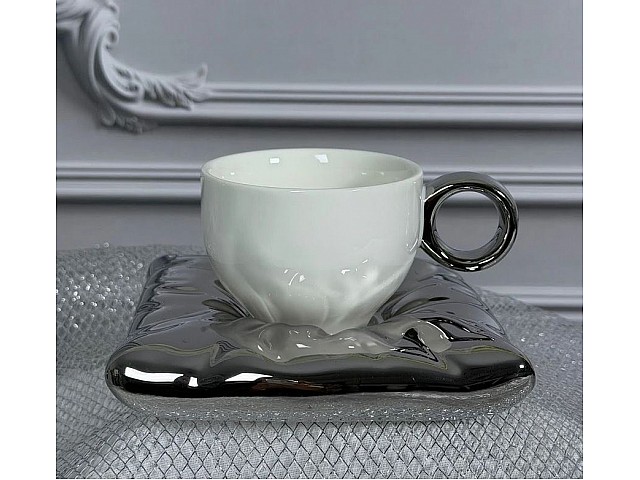 Чашка с блюдцем 220 мл Pillow Lenardi
