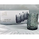 Набор из 6 стаканов 250 мл Glass Color Lenardi серый Набор из 6 стаканов 250 мл Glass Color Lenardi серый