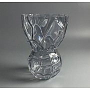 Декоративная ваза для цветов 25см Vase Lenardi серая