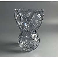 Декоративная ваза для цветов 25см Vase Lenardi серая