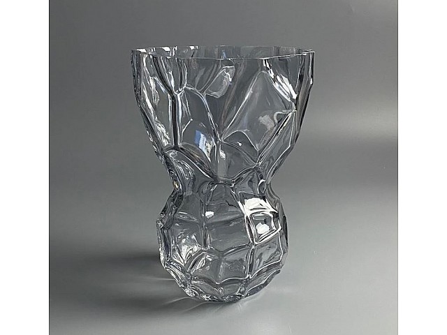 Декоративная ваза для цветов 25см Vase Lenardi серая