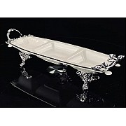 Менажница 36 см Atlantis Lenardi на ножках с ручками