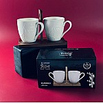 Набор из 2 кружек 360 мл с блюдцами на подставке Tropical Lenardi