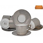 Чайный набор Плетение Lenardi на 6 персон 12 предметов