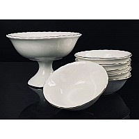 Набор для варенья креманка 14 см и 6 розеток 10 см Аврора золото Lenardi