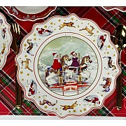 Набор из 6 тарелок 27 см Новогодний Lenardi