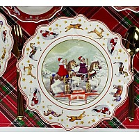 Набор из 6 тарелок 27 см Новогодний Lenardi