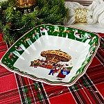 Квадратный салатник 23 см Новогодний Lenardi