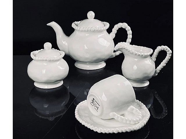 Чайный сервиз на 6 персон 15 предметов 250 мл Маринет Lenardi