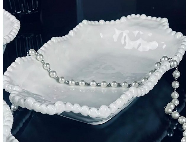 Прямоугольное блюдо 32 см с ручками Маринет Lenardi